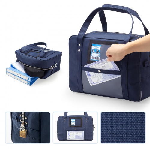 BAG-MAIL3NV / 帆布メールボストンバッグ