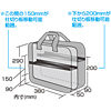 BAG-MPR1BK プリンタ収納PCバッグ(ブラック) BAG-MPR1BK / プリンタ収納PCバッグ(ブラック)