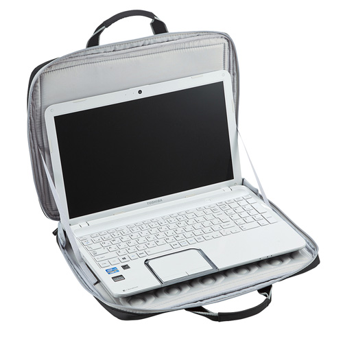 BAG-P20BK2 / 衝撃吸収PCケース（15.6インチワイド対応・ブラック）