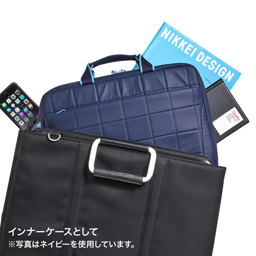 BAG-P20BK2 / 衝撃吸収PCケース（15.6インチワイド対応・ブラック）