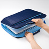 BAG-P20NV2 衝撃吸収PCケース(15.6インチワイド対応・ネイビー) BAG-P20NV2 / 衝撃吸収PCケース(15.6インチワイド対応・ネイビー)