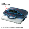 BAG-P21NV2 衝撃吸収PCケース(13.3インチワイド・ネイビー) BAG-P21NV2 / 衝撃吸収PCケース(13.3インチワイド・ネイビー)
