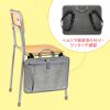 BAG-SCLSD1GY チェア側面簡単取り付け収納ケース(グレー) BAG-SCLSD1GY / チェア側面簡単取り付け収納ケース(グレー)