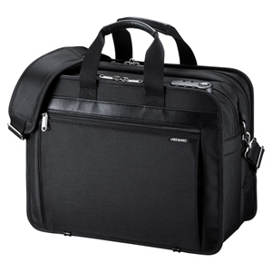 BAG-SL01BK / セキュリティビジネスバッグ(15.6インチワイド・ダブル・ブラック)