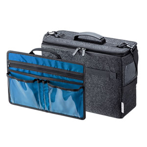 BAG-TW1BK-BL / テレワークBOXバッグ(内装/ブルー)