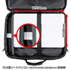 BAG-U54BK2 PCキャリングバッグ(16インチワイド・シングル・ブラック) BAG-U54BK2 / PCキャリングバッグ(16インチワイド・シングル・ブラック)