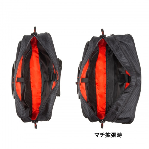 BAG-W4BK / マチ拡張PCバッグ（15.6インチワイド・ブラック）