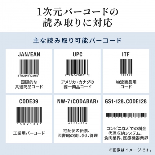 BCR-WL1D1BK / 2.4Gワイヤレス1次元バーコードリーダー