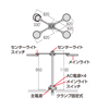 BO-8802 / オフィス・工場向けLED照明（2人用）　BO-PA-Quattro-