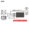 BTL-RDC10BK / モバイルバッテリー（デジタル電池残量表示・13000mAh・ブラック）