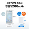 BTL-RDC13W モバイルバッテリー(5200mAh) BTL-RDC13W / モバイルバッテリー(5200mAh)