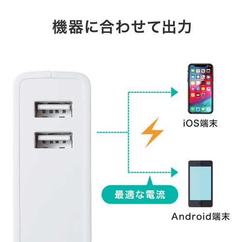 BTL-RDC17W / AC充電器一体型モバイルバッテリー（5200mAh）