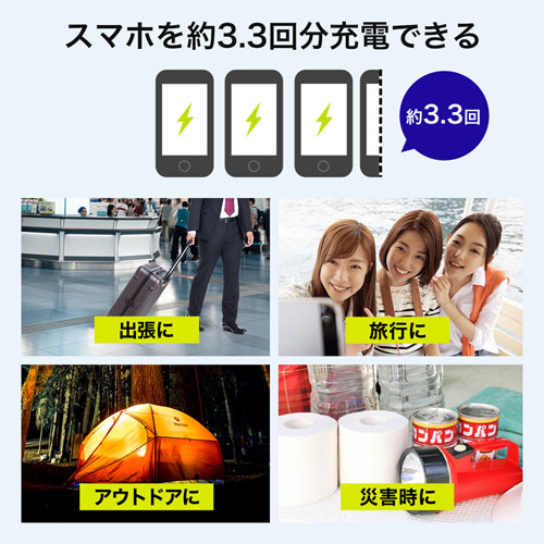 BTL-RDC20BK / モバイルバッテリー（USB Type-C対応・10000mAh）