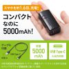 BTL-RDC21BK / モバイルバッテリー（USB Type-C対応・5000mAh）