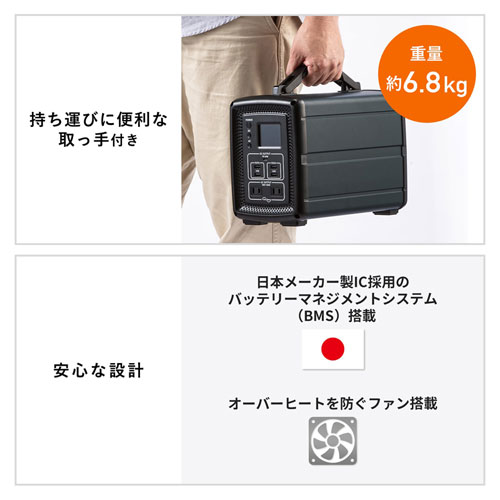 BTL-RDC23 / ポータブル電源（500Wh）