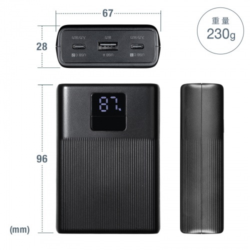 BTL-RDC44BK / モバイルバッテリー(10000mAh・PD20W)