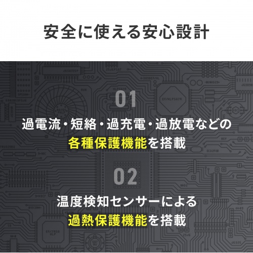 安全に使える安心設計