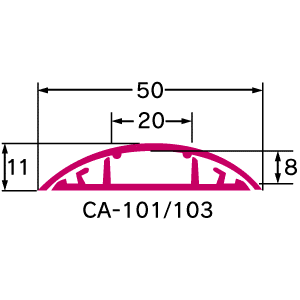 CA-101 / ケーブルカバー(小・1m)