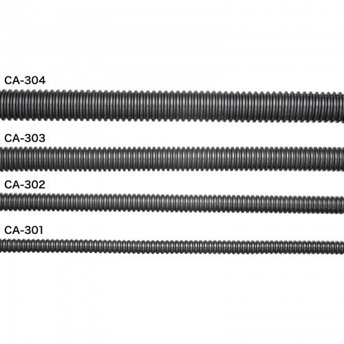 CA-302 / コルゲートチューブ（ブラック・2m巻き・内寸直径7.4mm）