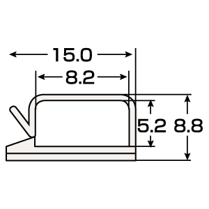 CA-509 / 電源コードホルダー(2P用)