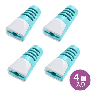 CA-512LBL / ケーブル保護カバー(ライトブルー・4個入り)