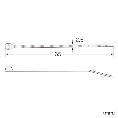 CA-602N / ケーブルタイ（長さ165mm・30本入り）