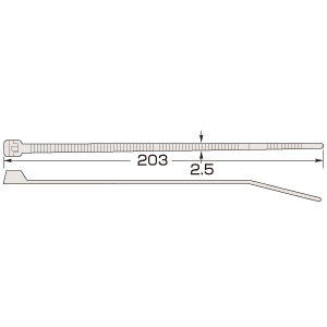 CA-603 / ケーブルタイ（長さ203mm・20本入り）