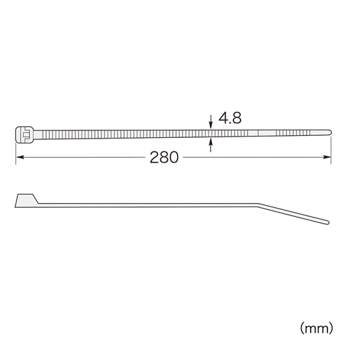 CA-604N / ケーブルタイ（長さ280mm・10本入り）