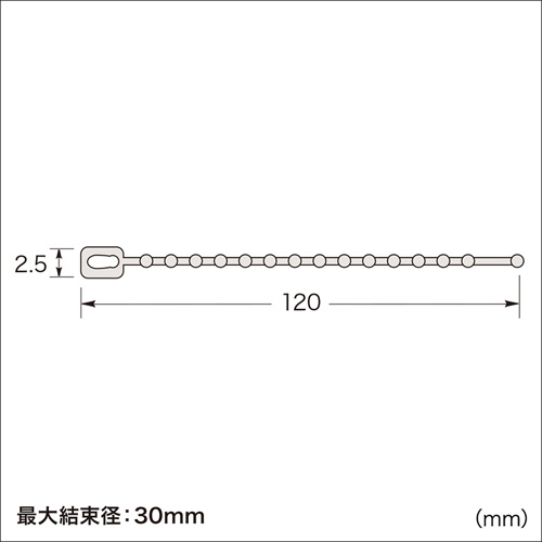 CA-608N / ケーブルタイ（120mm）