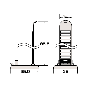 CA-CL23 / ケーブルクランプ（結束径7.0～25.0mm）