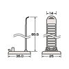 CA-CL23 / ケーブルクランプ（結束径7.0～25.0mm）