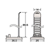 CA-CL23 ケーブルクランプ(結束径7.0~25.0mm) CA-CL23 / ケーブルクランプ(結束径7.0~25.0mm)