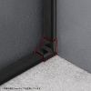 CA-KK17BKR / CA-KK17BK用ケーブルカバー（幅17mm、入角、ブラック）