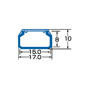 CA-KK17BR / ケーブルカバー（角型、ブラウン）