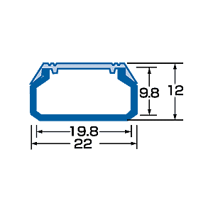 CA-KK22 / ケーブルカバー（角型、ホワイト）