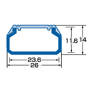 CA-KK26BR / ケーブルカバー（角型、ブラウン）