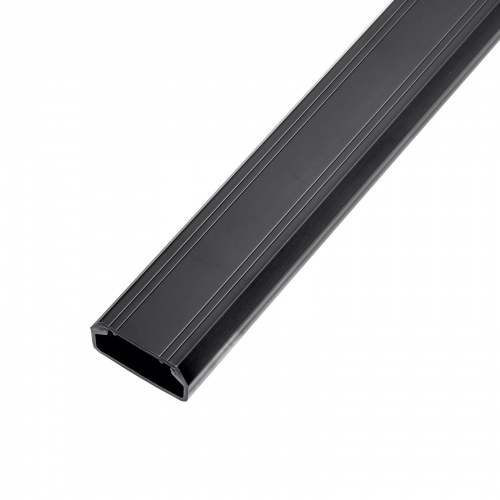 CA-KK33BK / 壁用ケーブルモール（幅33mm、角型、ブラック）