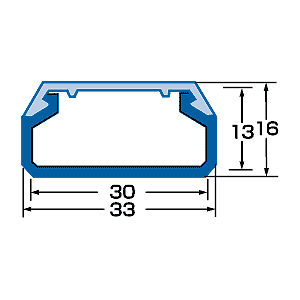 CA-KK33 / ケーブルカバー（角型、ホワイト）