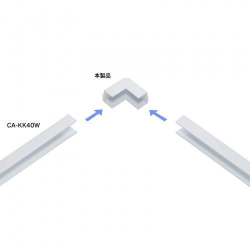 CA-KK40DR / 配線ダクト（内外L型・ホワイト）