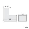 CA-KK80DR 配線ダクト(内外L型・ホワイト) CA-KK80DR / 配線ダクト(内外L型・ホワイト)
