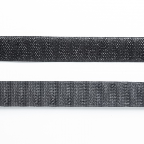 CA-MF10BK / 面ファスナー結束バンド(幅25mm・長さ3m・黒・専用カン付き)