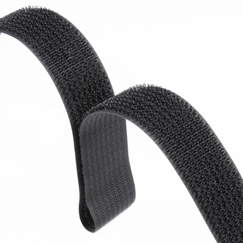 CA-MF10BK / 面ファスナー結束バンド(幅25mm・長さ3m・黒・専用カン付き)