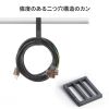 CA-MF10BK / 面ファスナー結束バンド（幅25mm・長さ3m・黒・専用カン付き）