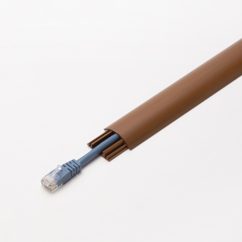 CA-R30M / 床用ケーブルモール（幅30mm・長さ1m・ダーク木目）