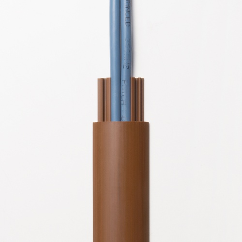 CA-R30M / 床用ケーブルモール（幅30mm・長さ1m・ダーク木目）