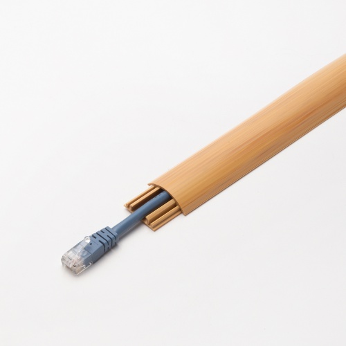 CA-R30NM / 床用ケーブルモール(幅30mm・長さ1m・ナチュラル木目)