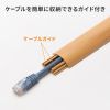CA-R30NM / 床用ケーブルモール（幅30mm・長さ1m・ナチュラル木目）
