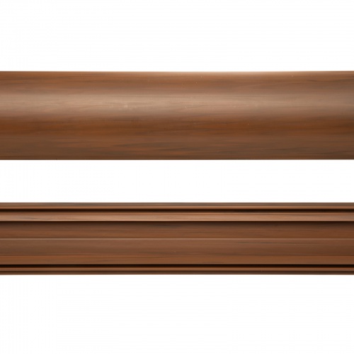 CA-R50M / 床用ケーブルモール（幅50mm・長さ1m・ダーク木目）