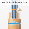 CA-R50NM / 床用ケーブルモール（幅50mm・長さ1m・ナチュラル木目）