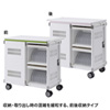 CAI-CAB25WN タブレット収納保管庫(前後扉仕様・ホワイト) CAI-CAB25WN / タブレット収納保管庫(前後扉仕様・ホワイト)